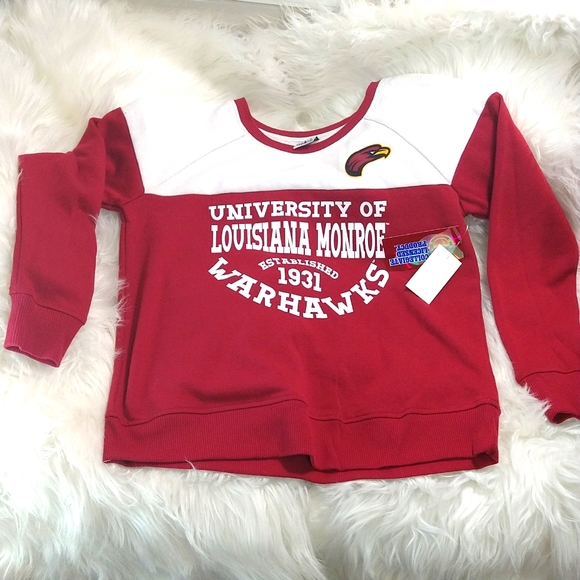 NWT Womens small Louisiana Monroe Warhawks sweatshirt. - Picture 1 of 4